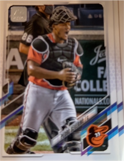 2021 Topps #22 Pedro Severino Baltimore Orioles — front