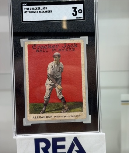 1915 Cracker Jack #37 Grover Alexander — front
