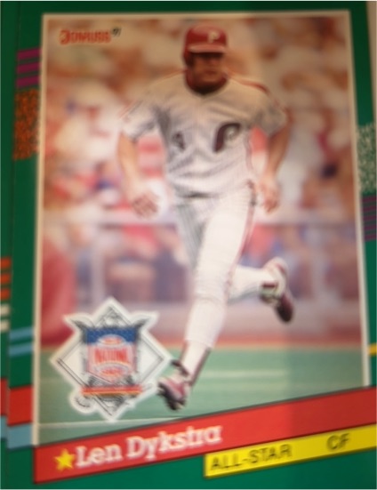 1991 Donruss #434 Len Dykstra — front