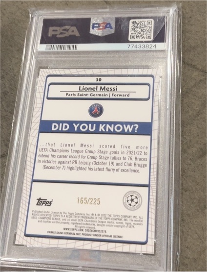 2021-22 Topps Merlin UEFA #30 Lionel Messi — front