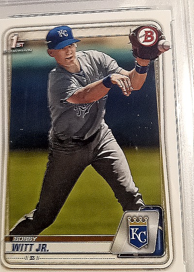 2020 Bowman #BP-25 Bobby Witt Jr. — front