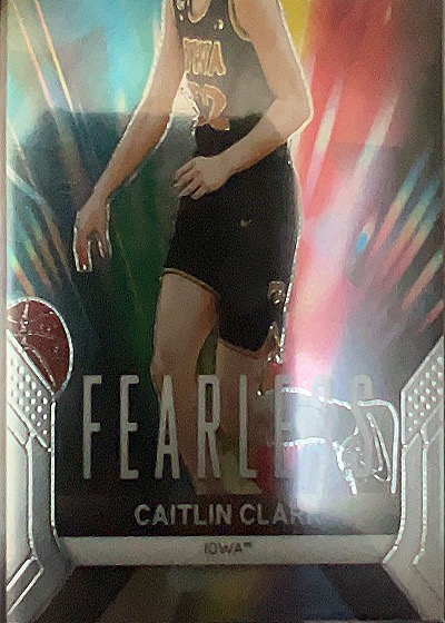 2024 Panini Prizm Draft Picks Fearless Silver #24 Caitlin Clark — front
