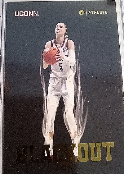 2022 UConn Blackout Athlete Basketball Card — front