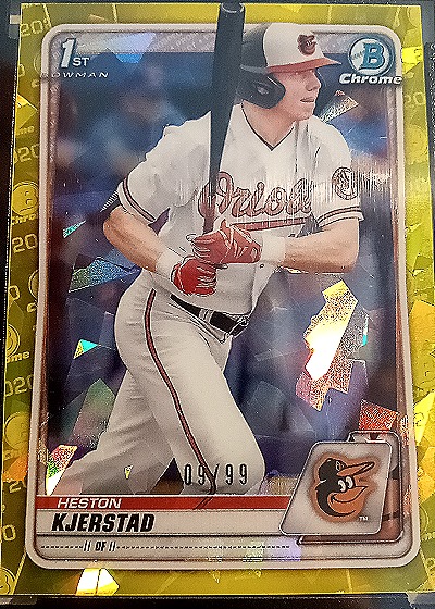 2020 Bowman Chrome Draft #BD-122 Heston Kjerstad — front