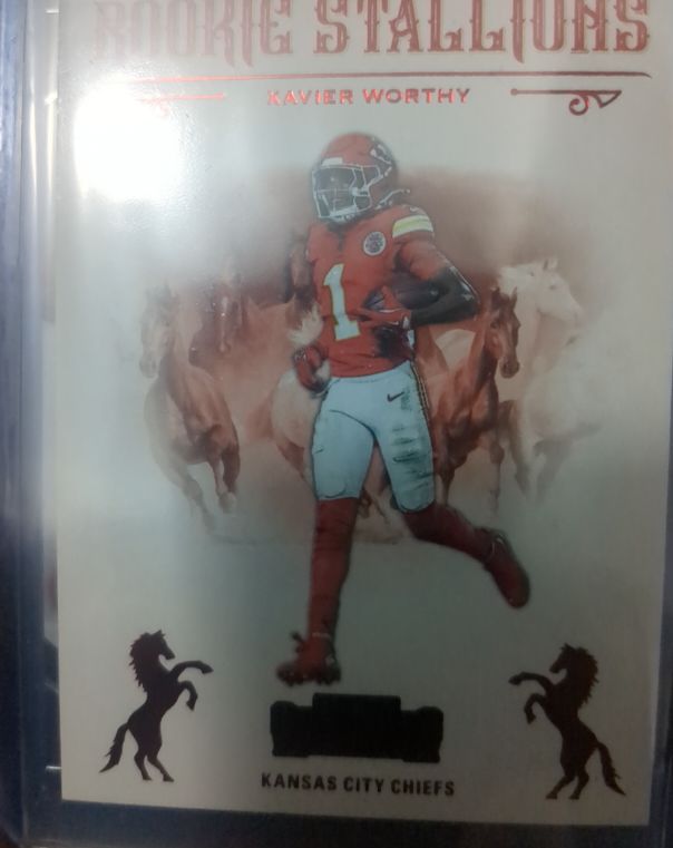 2024 Panini Contenders #7 Xavier Worthy Rookie Stallions — front