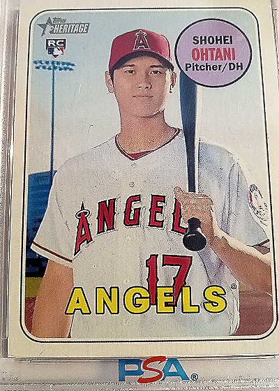 2018 Topps Heritage #600 Shohei Ohtani — front