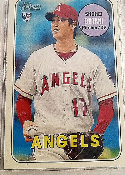 2018 Topps Heritage #17 Shohei Ohtani — front