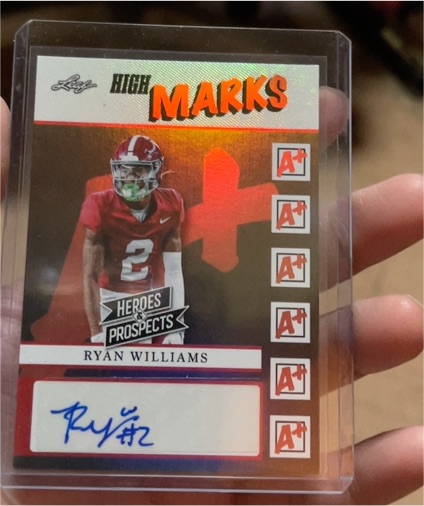 2024 Leaf Heroes & Prospects High Marks #HM-RW1 Ryan Williams — front