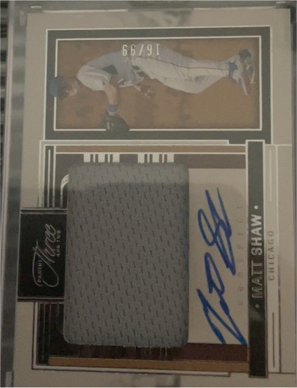 2024 Panini Three and Two #16 Matt Shaw — front