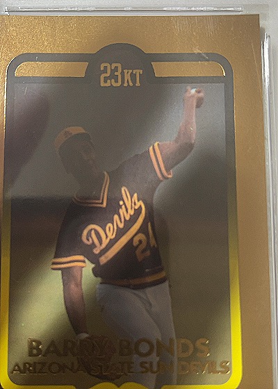 1993 Bleachers 23kt Gold Border Barry Bonds #23KT — front