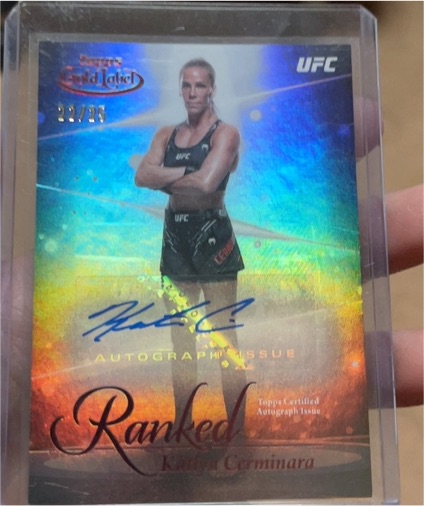 2024 Topps Gold Label UFC Ranked Ink Autograph Katlyn Cerminara — front