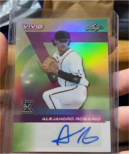 2024 Leaf Vivid # Alejandro Rosario — front