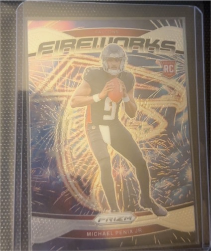 2024 Panini Prizm Fireworks #16 Michael Penix Jr. — front