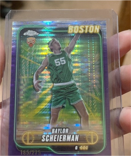 2024-25 Topps Chrome #143 Baylor Scheierman — front