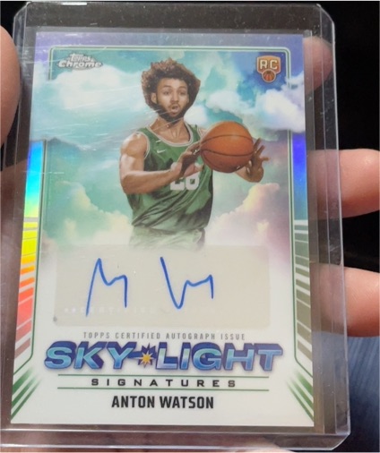 2024-25 Topps Chrome #SLS-AWA Anton Watson Sky-Light Signatures — front