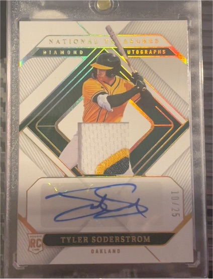 2023 Panini National Treasures #10 Tyler Soderstrom — front