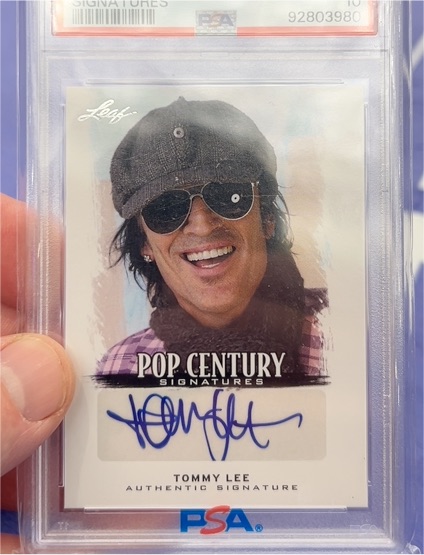 2012 Leaf Pop Century Signatures Tommy Lee Authentic Signature — front
