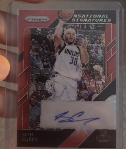 2018-19 Panini Prizm Sensational Signatures #Seth Curry — front