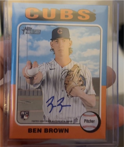 2024 Topps Heritage High Number Real One Autographs #ROA-BB Ben Brown — front