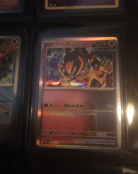 2024 Pokémon Prismatic Evolutions #046 Iron Boulder — front
