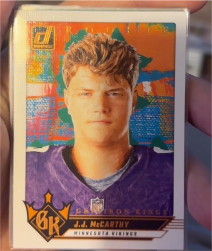 2024 Panini Donruss #5 J.J. McCarthy Rookie Gridiron Kings — front