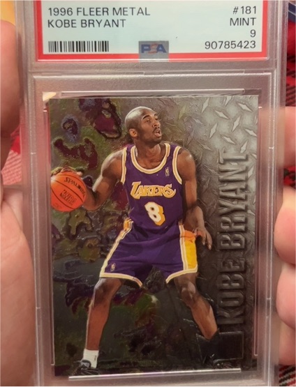 1996 Fleer Metal #181 Kobe Bryant — front