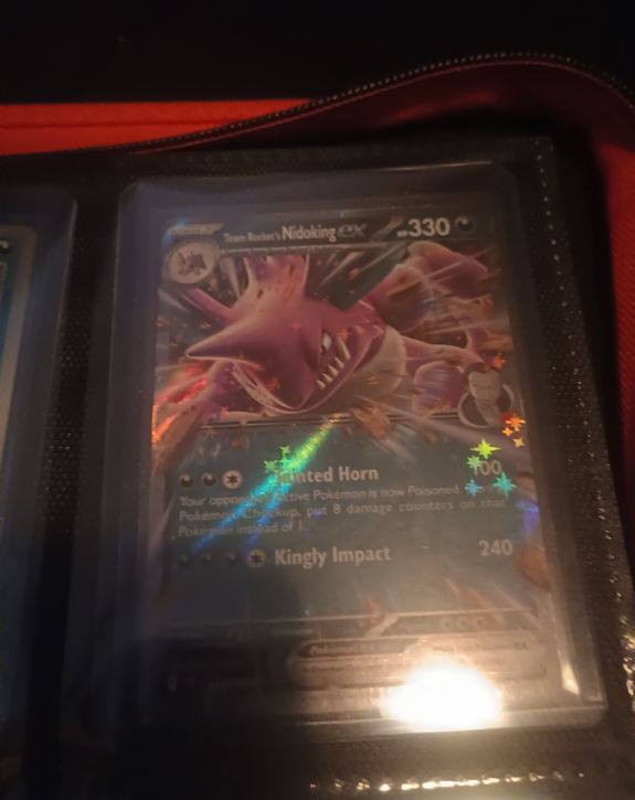 2025 Pokémon #119 Team Rocket's Nidoking EX — front