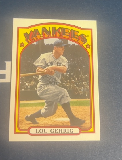 2013 Topps 1972 Topps Mini #TM-48 Lou Gehrig — front
