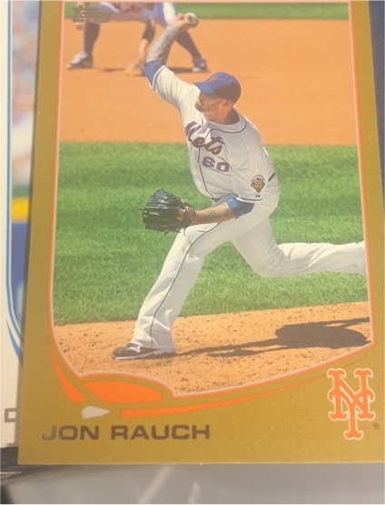 2013 Topps #60 Jon Rauch Gold — front