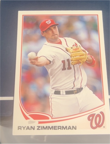 2013 Topps #80 Ryan Zimmerman — front
