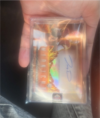2024 Panini Midnight Football Drake May Autograph — front