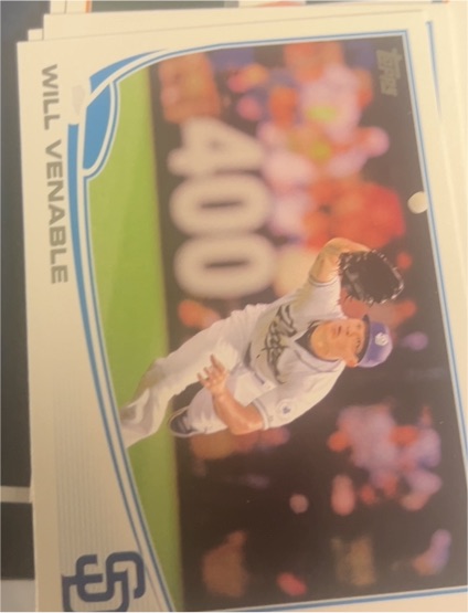 2013 Topps #225 Will Venable — front