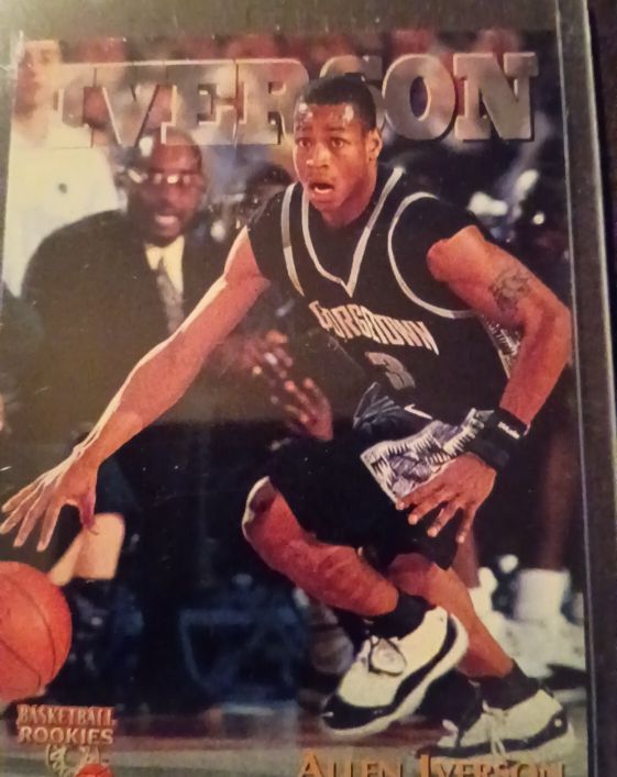 1996 Score Board Basketball Rookies #1 Allen Iverson — front