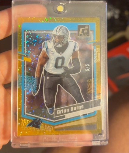 2023 Panini Clearly Donruss #5 Brian Burns — front