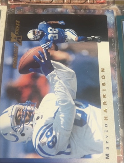 1997 Pinnacle X-Press #111 Marvin Harrison — front