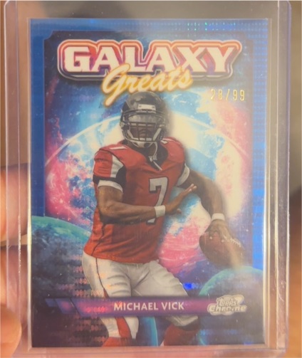 2024 Topps Cosmic Chrome Michael Vick Galaxy Greats #GG-2 — front
