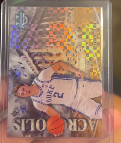 2024-25 Bowman University Chrome Acropolis #A-1 Cooper Flagg — front