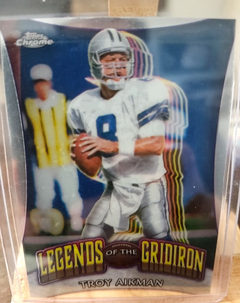 2024 Topps Chrome #LOG-17 Troy Aikman Legends of the Gridiron — front