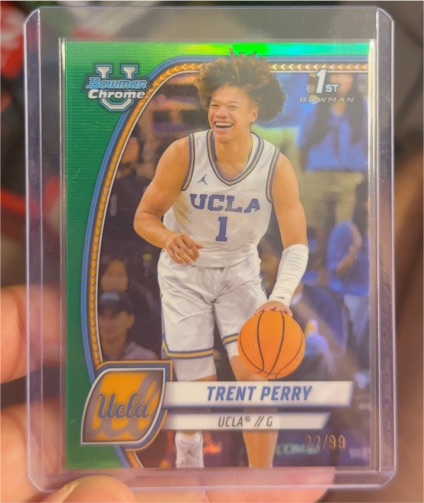 2024-25 Bowman University Chrome #67 Trent Perry — front