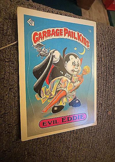 1985 Topps Garbage Pail Kids #1b Evil Eddie — front