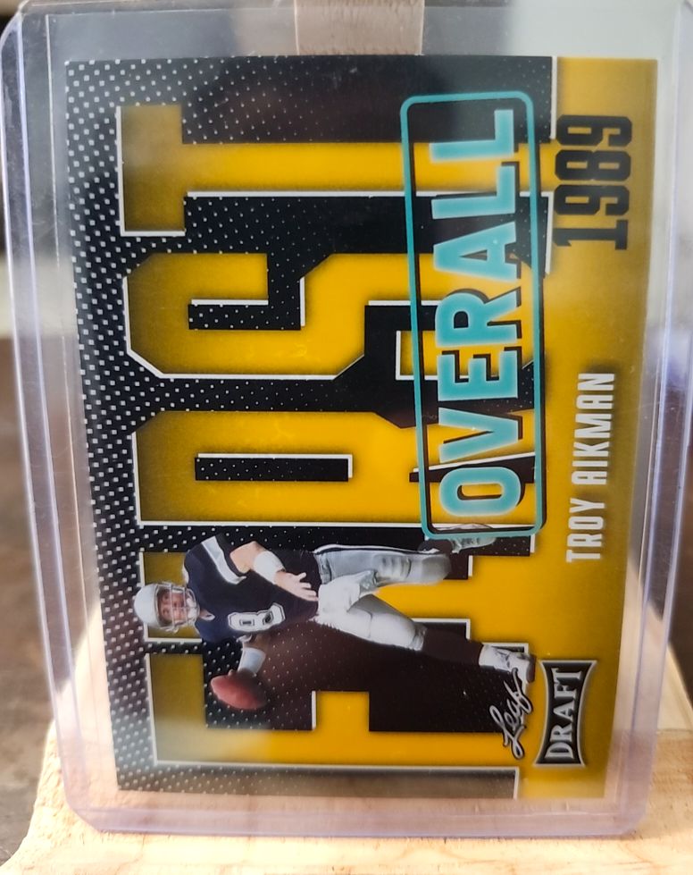 2023 Leaf Draft #7 Troy Aikman — front