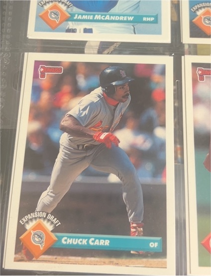 1993 Donruss #762 Chuck Carr — front