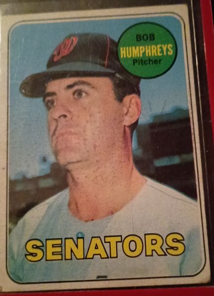 1969 Topps #84 Bob Humphreys Washington Senators — front