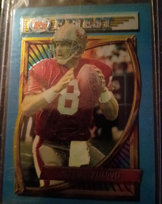 1994 Topps Finest #77 Steve Young — front