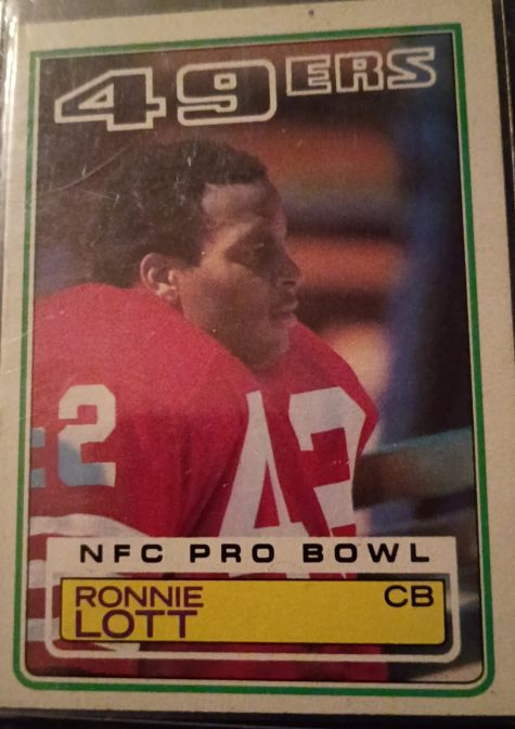 1983 Topps #168 Ronnie Lott — front