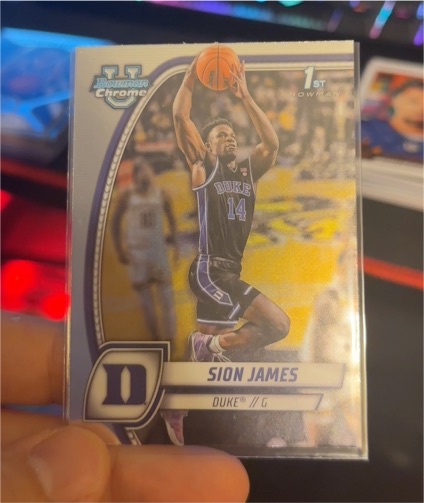 2024-25 Bowman Chrome University #63 Sion James — front
