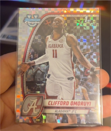 2024-25 Bowman University Chrome #14 Clifford Omoruyi — front