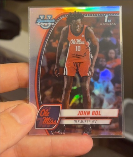 2024 Bowman University Chrome #31 John Bol — front