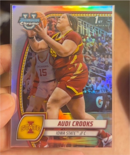 2024-25 Bowman University Chrome #9 Audi Crooks — front