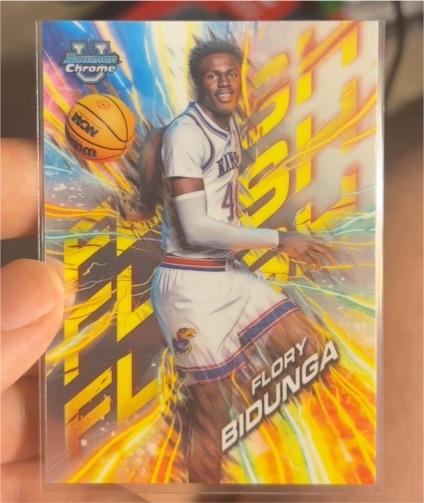 2024-25 Bowman University Chrome #FL-7 Flory Bidunga Flash — front